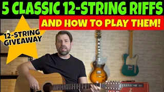 5 Classic Easy 12 String Riffs and How To Play Them