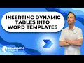 Inserting Dynamic Tables Repeating Sections into Word Templates from Power Automate