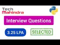 Tech Mahindra Freshers Interview Questions 2024