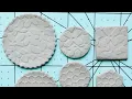 Texture plates for embossing clay