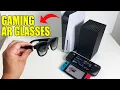 mReal Air AR Glasses for Gaming Unboxing and Setup with PS5 Steam Deck Nintendo Switch Xbox