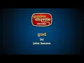 Lagu john lennon - god (karaoke)