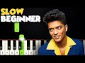 Download Lagu Count On Me - Bruno Mars | SLOW BEGINNER PIANO TUTORIAL + SHEET MUSIC by Betacustic