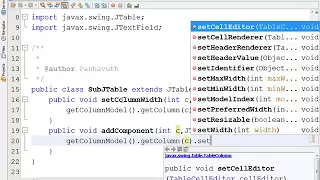 How to Customize JTable by add Methods in Java Netbeans
