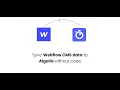 Sync Webflow CMS data to Algolia NoCodeAPI