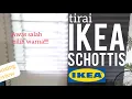 Tutorial Pemasangan Tirai IKEA SCHOTTIS Lipat, Unboxing dan Review