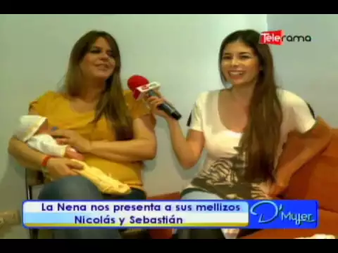 La Nena nos presenta a sus mellizos Nicolás y Sebastián