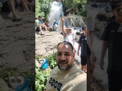 ماشاء الله على هاذا الشلال مي ثلج