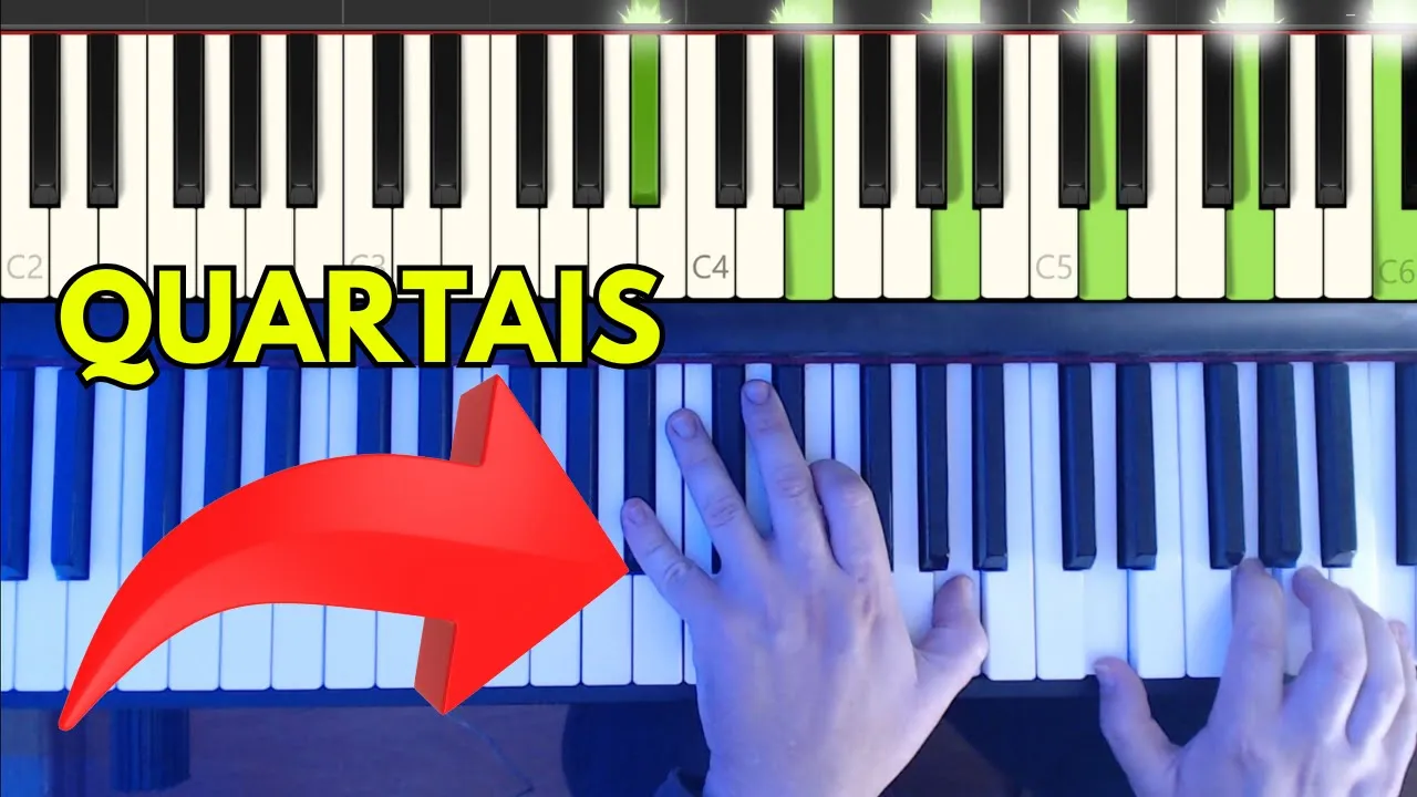 Acordes Quartais no Teclado: Harmonia Quartal - Voicing mais FÁCIL na igreja
