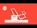 laravel test api validation errors