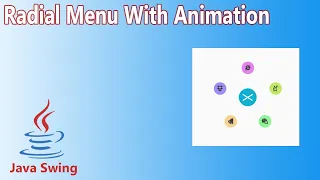 Java Swing - Radial Menu With Animation