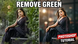 How To Remove Green Background In Photoshop cc | Edit Zone | Photoshop Photo Editing