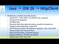 Java JDK 26 HttpClient Call REST APIs Consume data from external servers another microservice