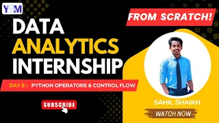 Day 5 Python Operators Control Flow Explained with Real Data Data Analytics with Python