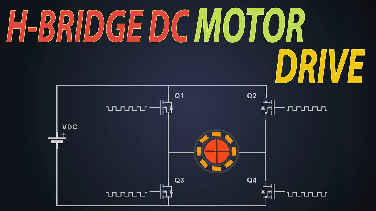 H bridge DC Motor control | Bipolar drive | Unipolar Drive | H bridge Motor driver using MOSFET