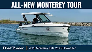 2026 Monterey Elite 25 OB Bowrider Walkthrough Boat Review