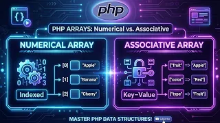 PHP Array Tutorial Learn Numeric Associative Arrays with Clear Visual Examples