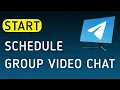 How To Start A Schedule Group Chat On Telegram On PC New Update