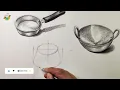 How To Draw Utensils Step By Step with Pencil Shading Tutorial 3D Drawing