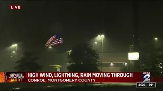 Sever weather hits Conroe