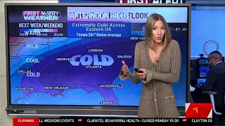Cold snap to set in after ice storm in north Georgia
