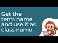 Add term name to loop item class name in Bricks Builder Query Loop