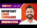 L-1 6 Imp Linux Commands Operating System Must Watch for Competitive exams