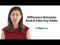 How To Tell The Difference Between A Real And A Fake Pay Stub