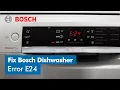 Bosch Dishwasher Error Code E24 How to Fix Reset Bosch Home Appliances Australia