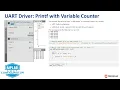 MCC Melody UART Driver Printf with Variable Counter