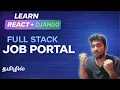 React Django Full Stack Job Portal Project in Tamil For Beginners