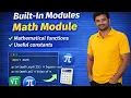 Math Module in Python Complete Tutorial in Telugu