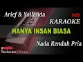 Download Lagu ARIEF \u0026 YOLLANDA - HANYA INSAN BIASA ( NADA RENDAH PRIA ) || KARAOKE