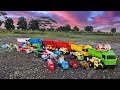 Lagu 🚕 WOW!! Truk Tronton Panjang Bongkar Mainan Mobil Mobilan Mobil Damkar Excavator Truk Pasir Loader🚚