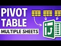 How to Create a Pivot Table from Multiple Sheets in Excel