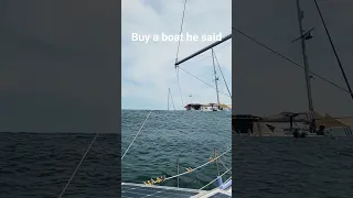 “Buy a boat” he said. Southern swell has arrived. #sailing #travel #swell #surfing #boattrip