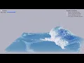 A Real-Time Fluid Simulation with White Splashes