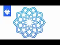 How to Create a Geometric Mandala Woven Pattern in Inkscape