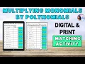 Multiplying Monomial by Polynomials Digital and Printable Matching Activity