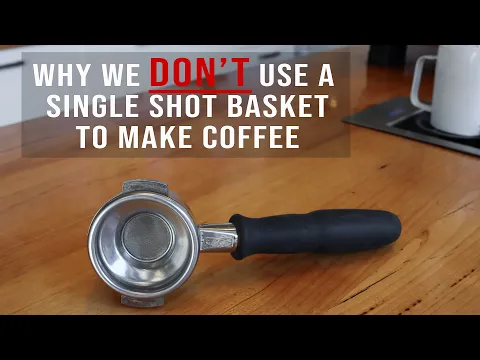 Download MP3 Why we DON'T use a Single Shot Coffee Basket to make Coffee