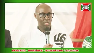 Icegera ca 1 c'Umukuru w'Inama Nshingamateka yibukije Abenegihugu  ko ibigiye inama bigira Imana