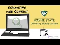 SIFT Evaluating Web Content