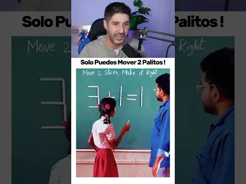 SOLO PUEDES MOVER 2 PALITOS PARA RESOLVERLO! 😱🧠