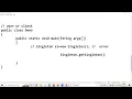Core JAVA 19 What is Singleton