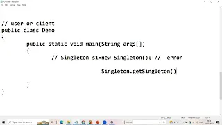 Core JAVA 19 What is Singleton