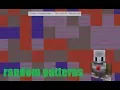 how to code random patterns in Minecraft using code connection