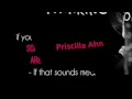 Thinking of You - Priscilla Ahn (Lyrics)