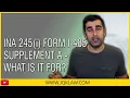 INA 245 i Form I-485 Supplement A - What Is It For