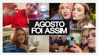 AGOSTO: TATUAGEM, EUA, ROSALÍA, CHURRAS, WORKSHOP DE ANEL • Karol e Maqui