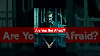 Are You Not Afraid Shorts Joker 